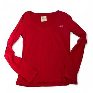 Hollister-co Women's Red Shirt
